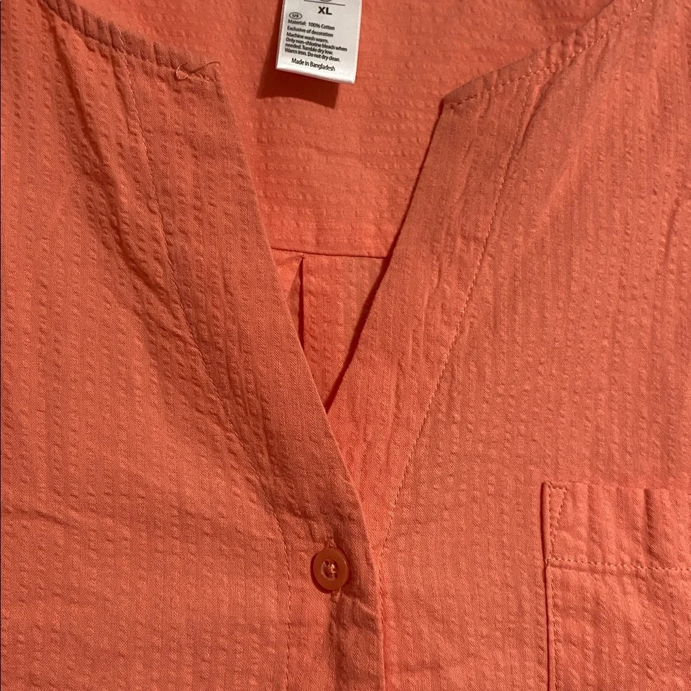 Tailor vintage NWT plaid pajama pants & Serra dusty orange SLEEP top LARGE - Picture 10 of 15